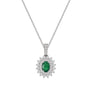 0,92 Karat Pırlantalı Zümrüt Kolye - Venta Jewelry