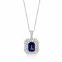 1,65 Karat Pırlanta Safir Kolye - Venta Jewelry