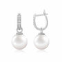 0,21 Karat Pırlantalı İnci Küpe - Venta Jewelry