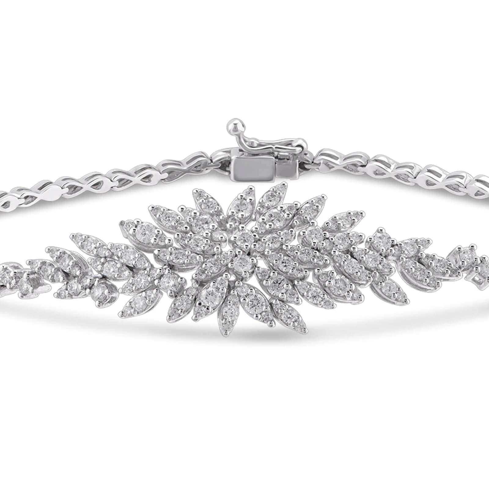 1,55 Karat Tasarım Pırlanta Bileklik - Venta Jewelry