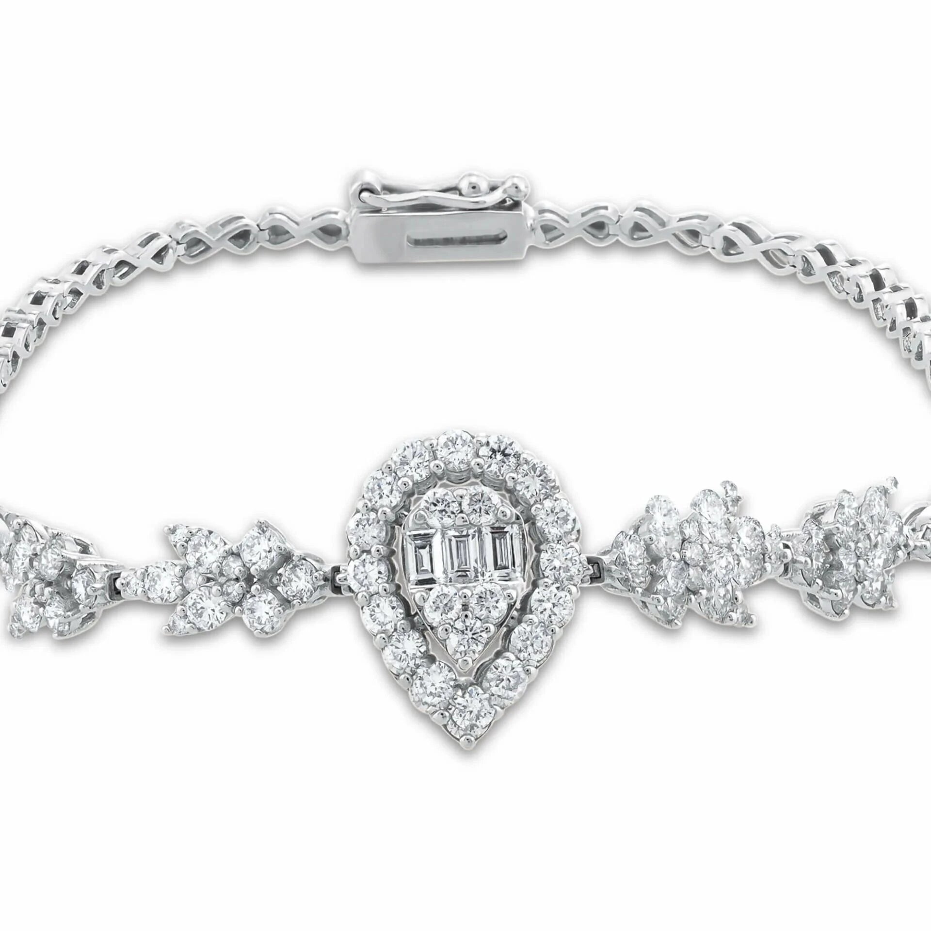 1,82 Karat Tasarım Pırlanta Bileklik - Venta Jewelry