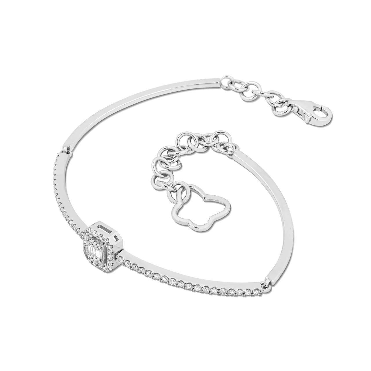 0,26 Karat Baget Pırlantalı Bileklik "Lavinia"