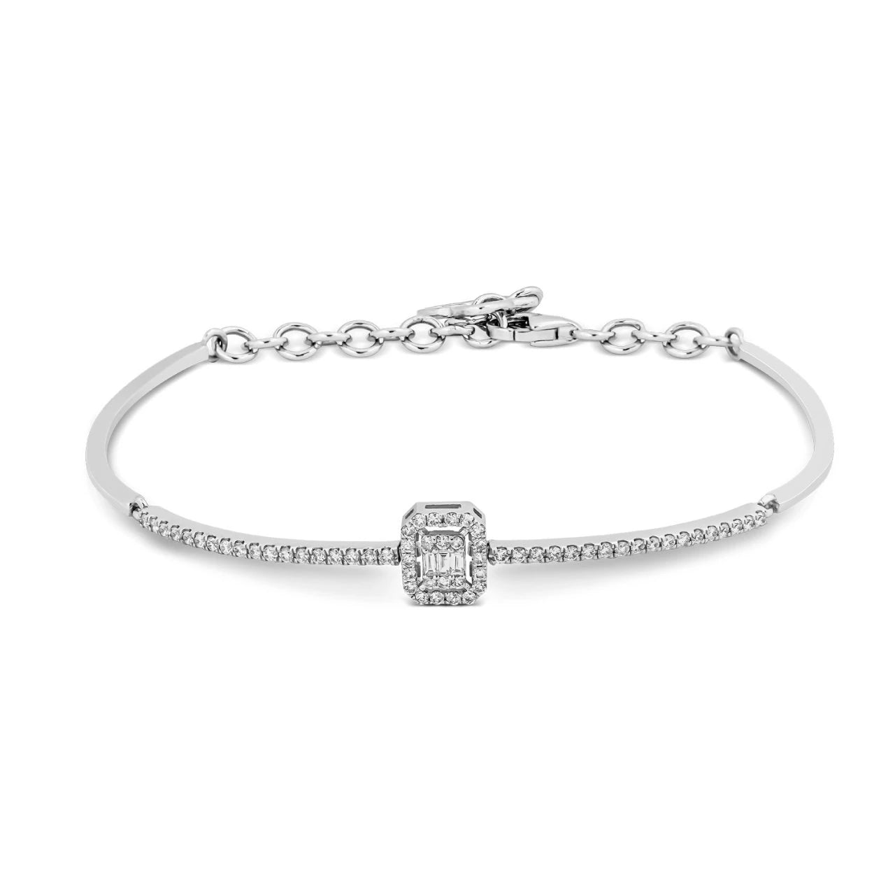 0,26 Karat Baget Pırlantalı Bileklik "Lavinia"