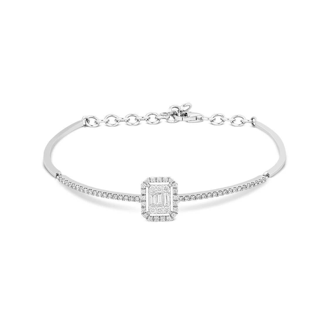 0,26 Karat Baget Pırlanta Bileklik "Afraze"