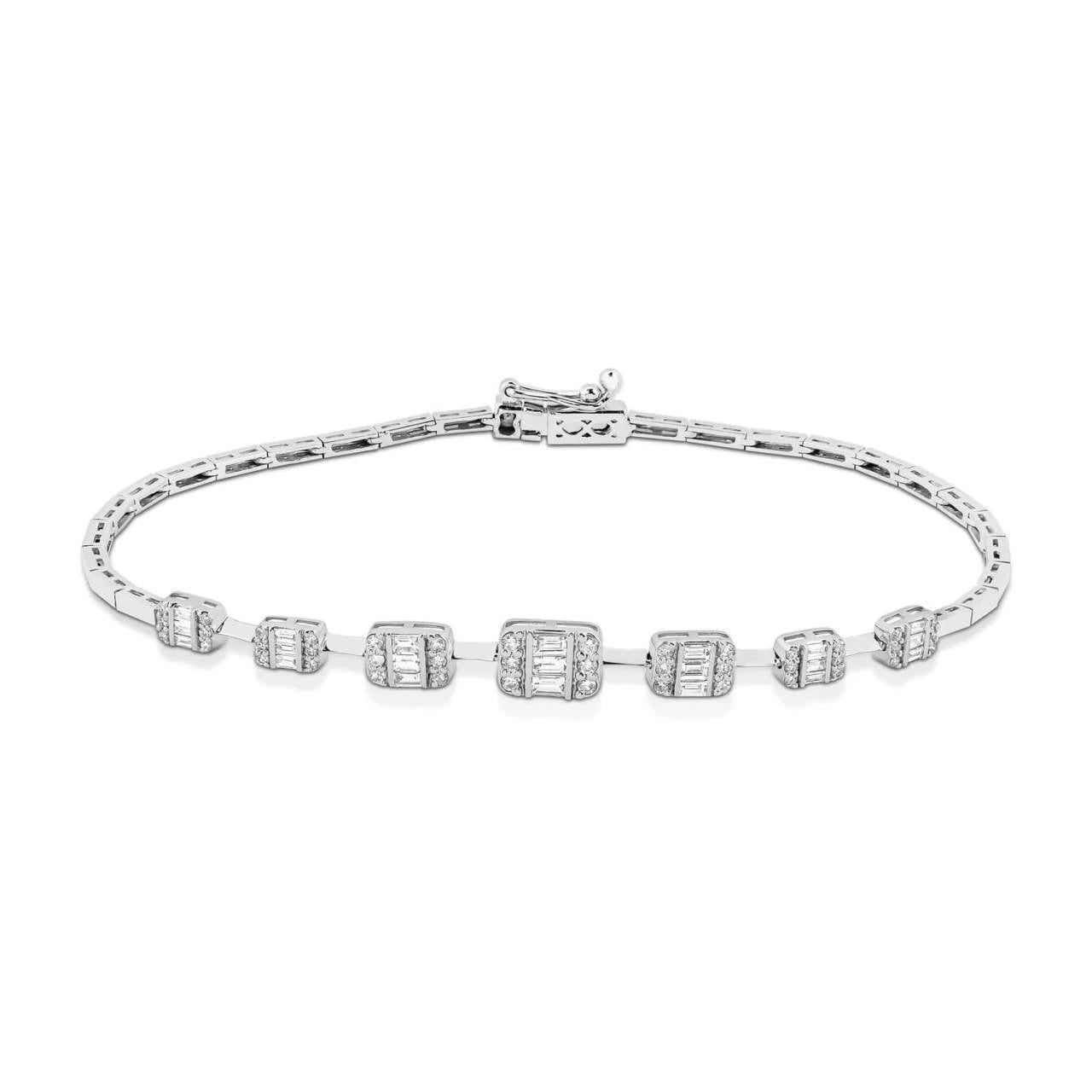 0,53 Karat Baget Pırlanta Bileklik "Sadem"