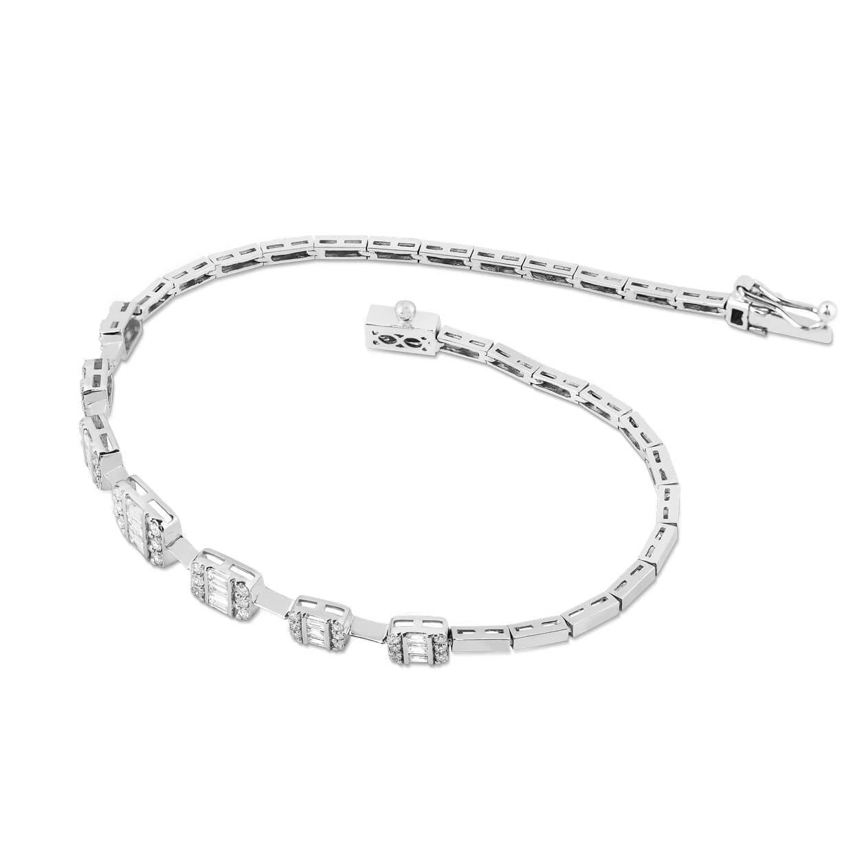 0,53 Karat Baget Pırlanta Bileklik "Sadem" - Venta Jewelry