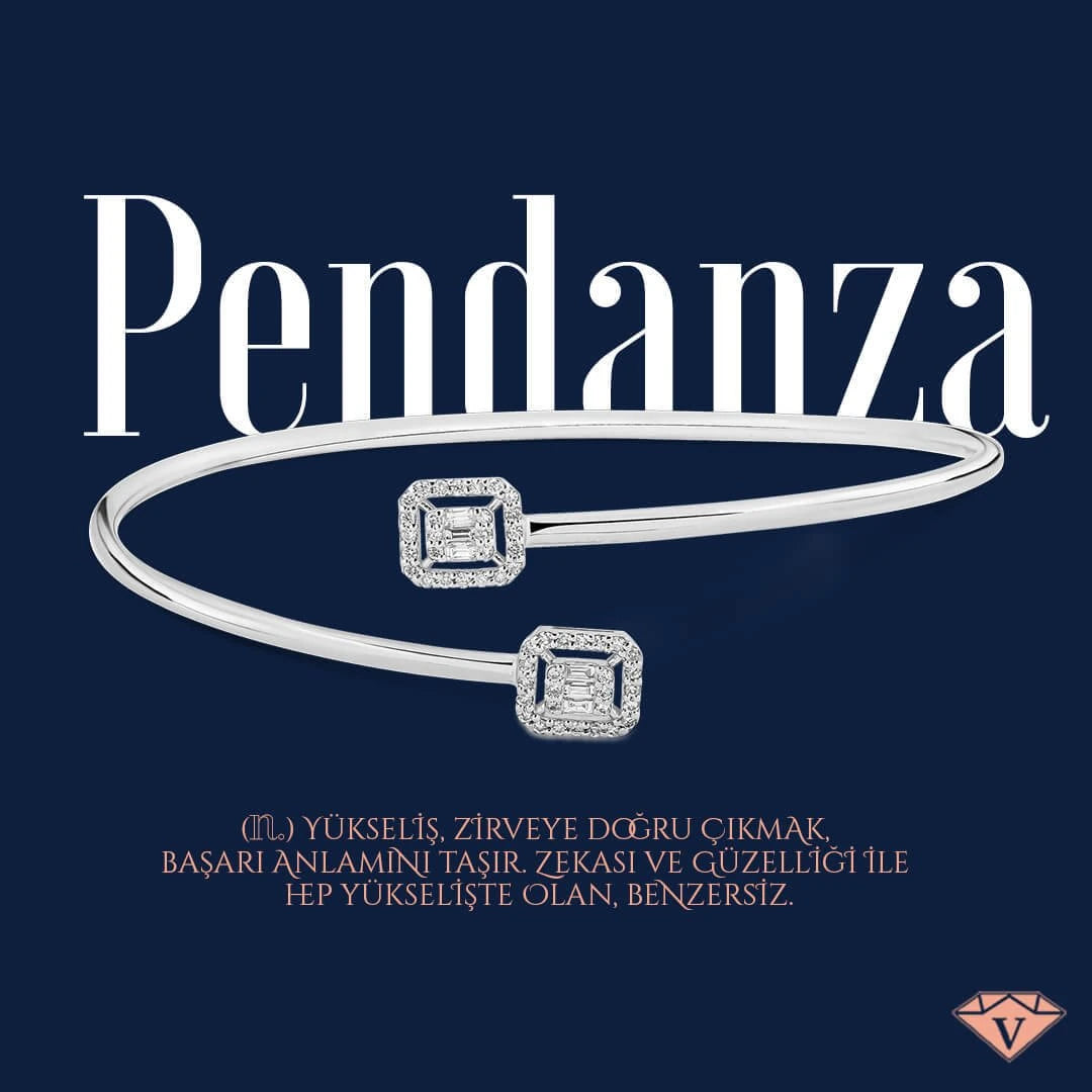 0,58 Karat Baget Pırlanta Bileklik "Pendanza"