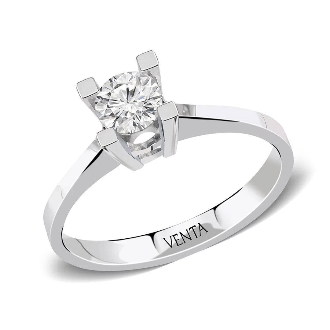 HRD Sertifikalı 0,40 Karat Tektaş Pırlanta Yüzük "Belur"