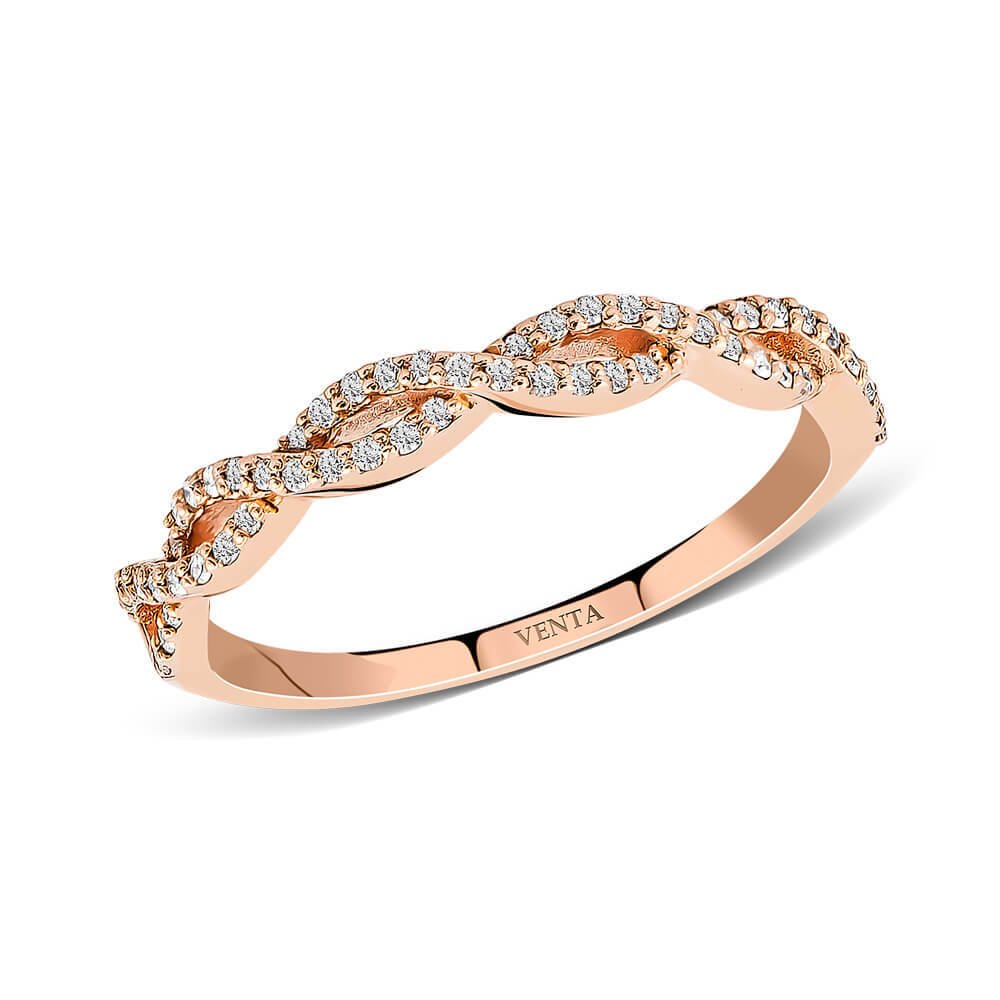 0,19 Karat Rose Pırlanta Yüzük "Kenet"