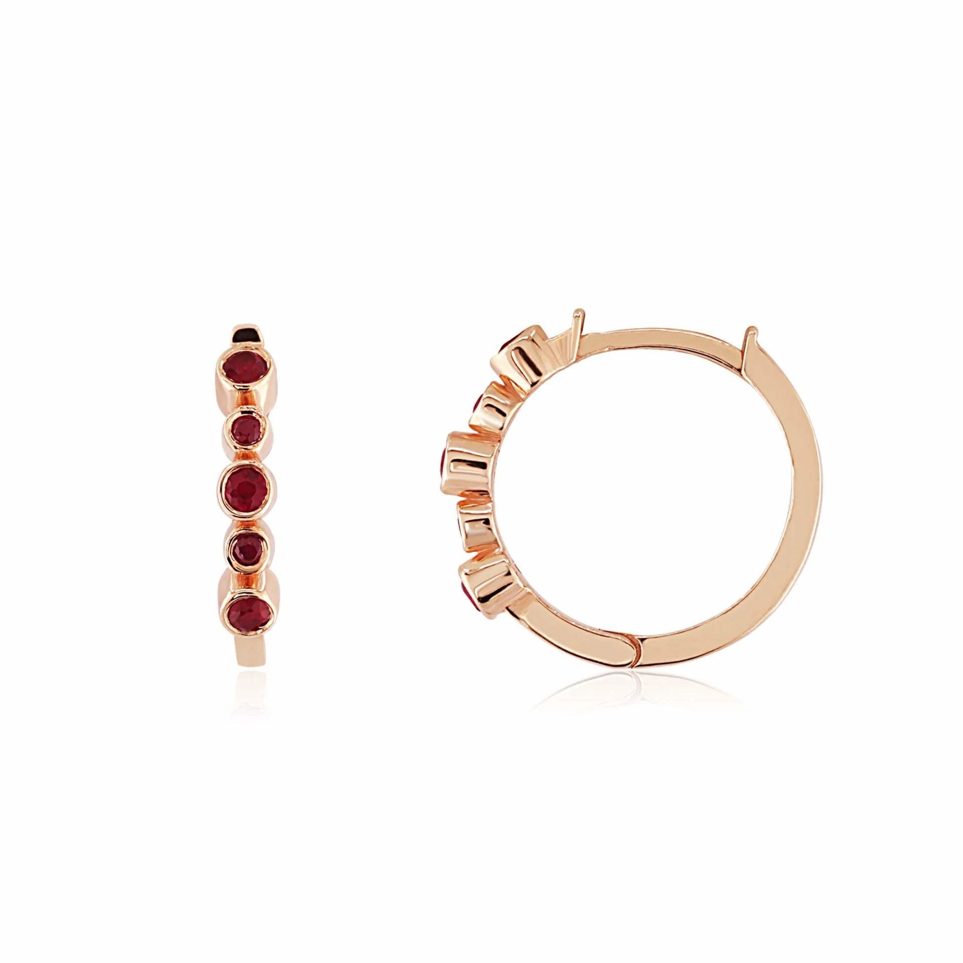 0,16 Karat Halka Küpe "Yakut"