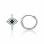 0,12 Karat Pırlanta Halka Küpe "Göz" - Venta Jewelry