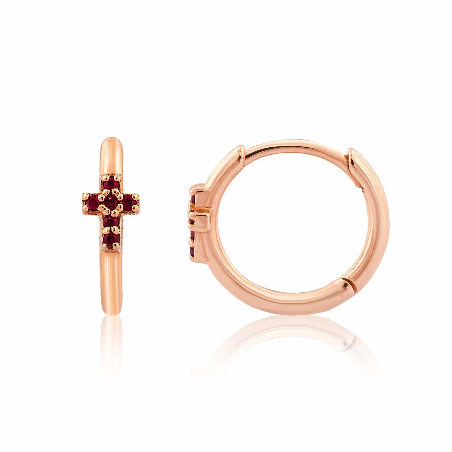 0,05 Karat Halka Küpe "Yakut"