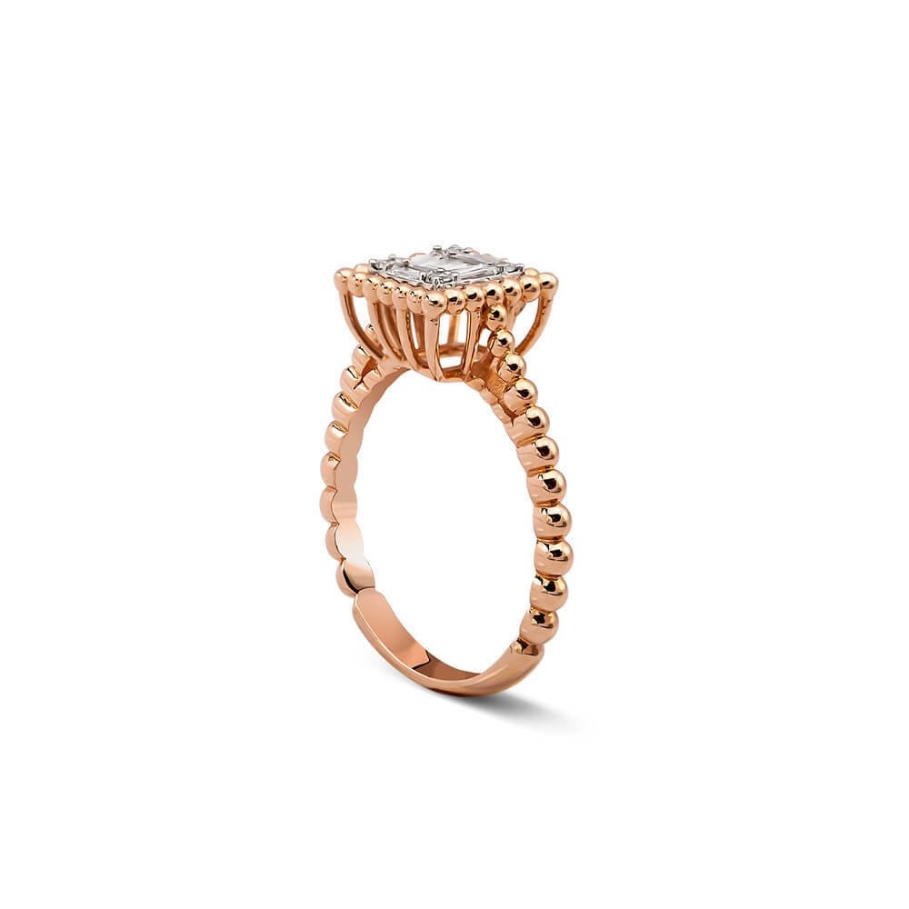 0,35 Karat Baget Pırlanta Yüzük