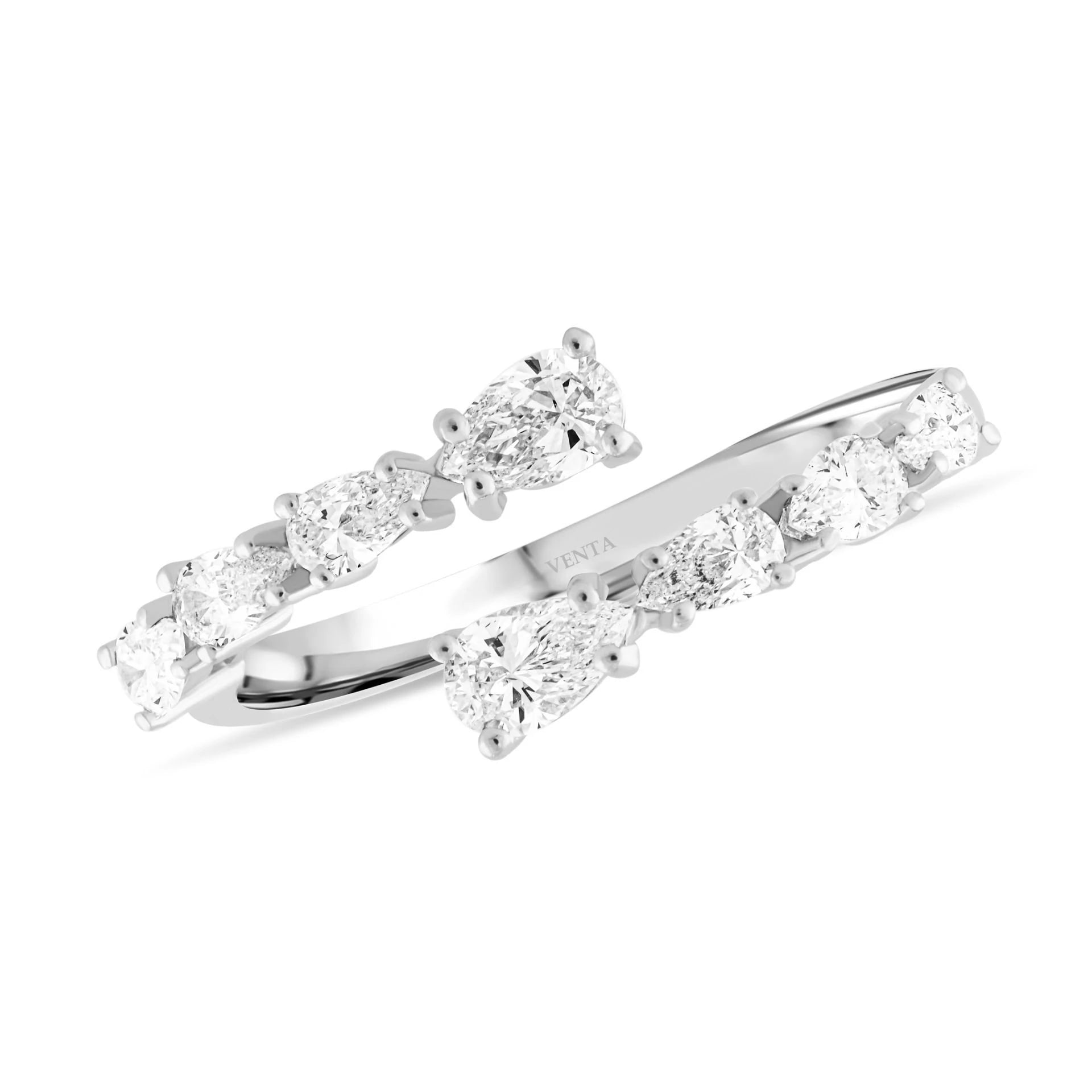 0,74 Karat Tasarım Pırlanta Yüzük "Damla"