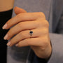 0,75 Karat Pırlantalı Safir Yüzük - Venta Jewelry
