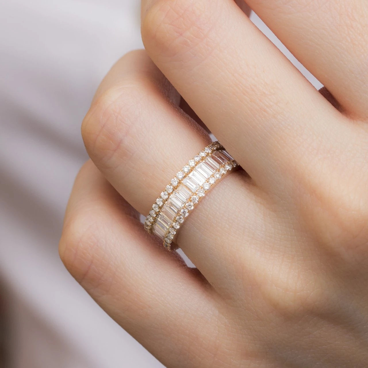 2,48 Karat Tamtur Baget Pırlanta Yüzük