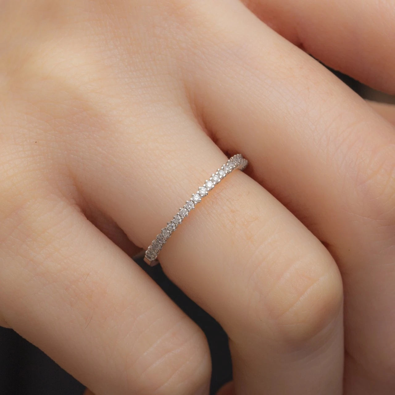 0,35 Karat Yarımtur Pırlanta Yüzük "Şiar"