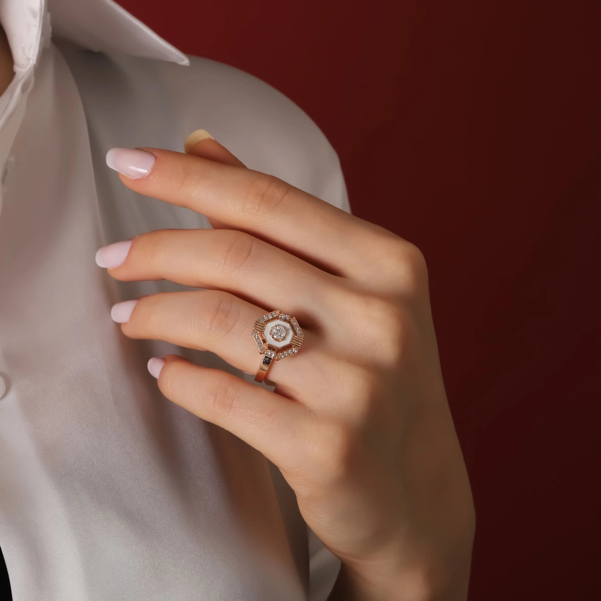 0,27 Karat Tasarım Pırlanta Yüzük