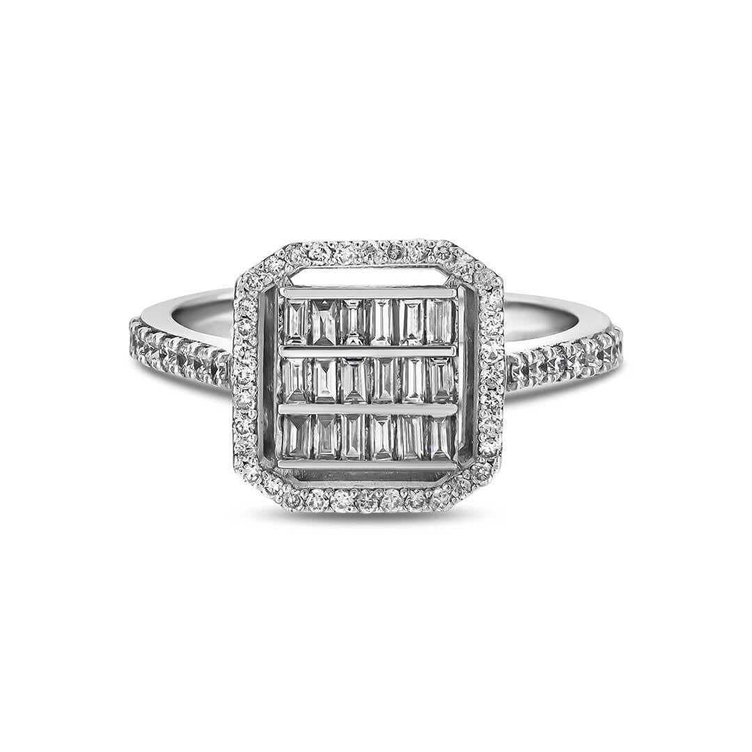 0,65 Karat Baget Pırlanta Yüzük