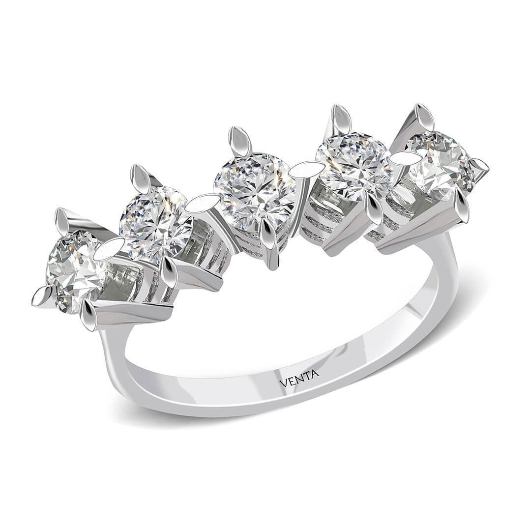 1,00 Karat Beştaş Pırlanta Yüzük "Eda"