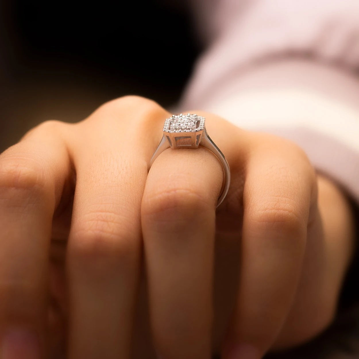 0,55 Karat Baget Pırlanta Yüzük "İlma"