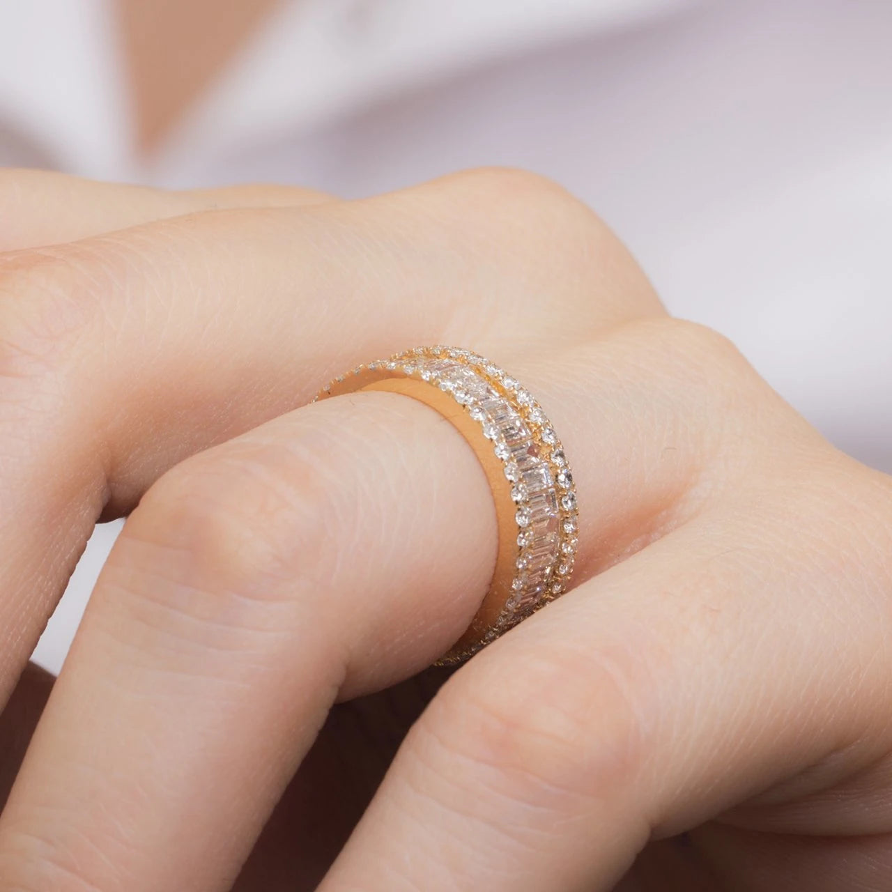 2,48 Karat Tamtur Baget Pırlanta Yüzük