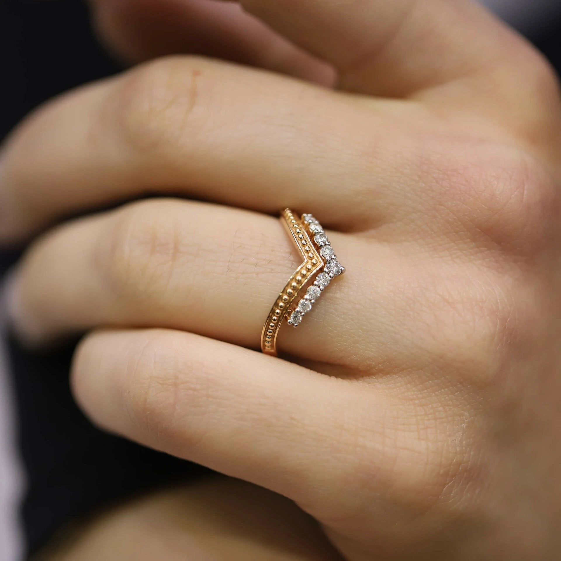 0,22 Karat Tasarım Pırlanta Yüzük