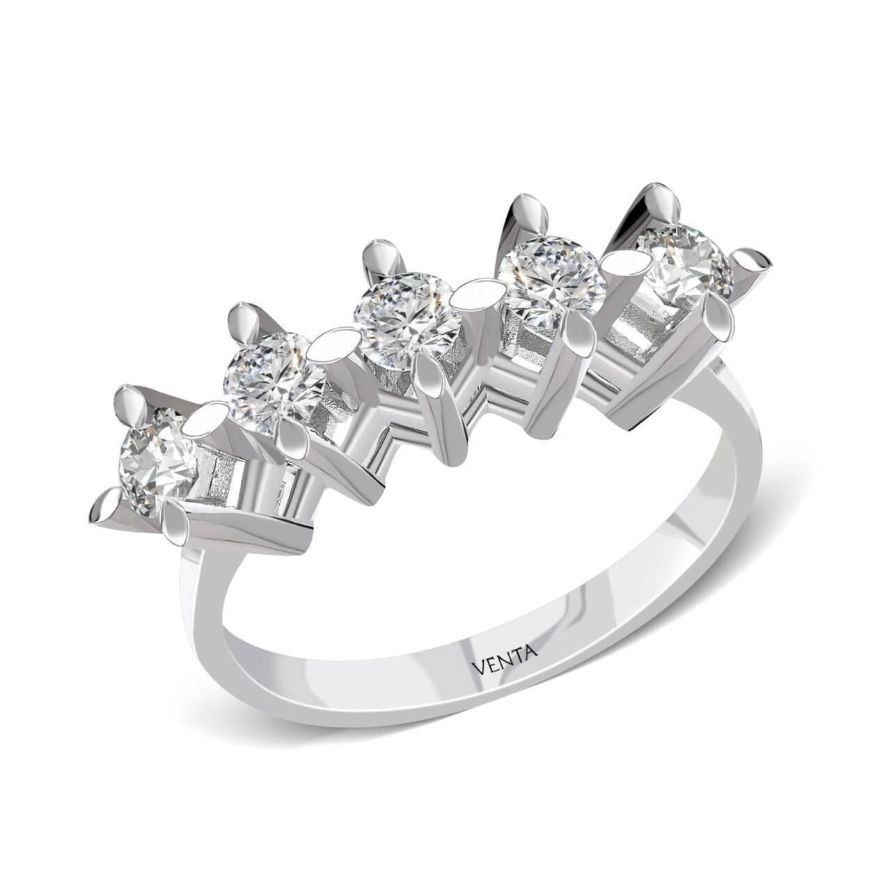 0,90 Karat Beştaş Pırlanta Yüzük "Eva"