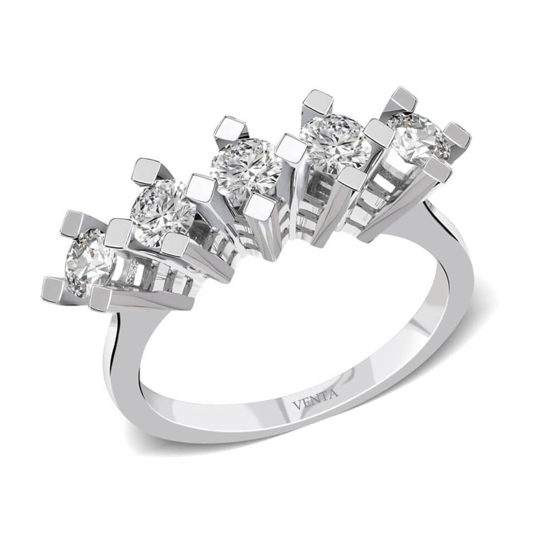 0,70 Karat Beştaş Pırlanta Yüzük "Ayda"