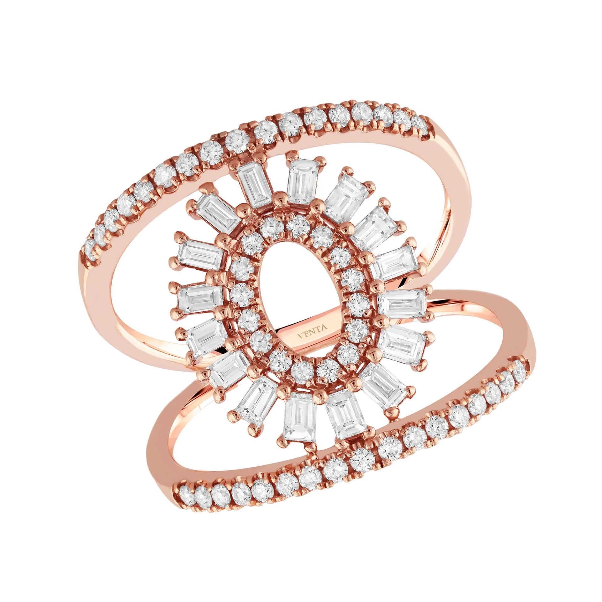 0,81 Karat Tasarım Pırlanta Yüzük "Celestial Halo"