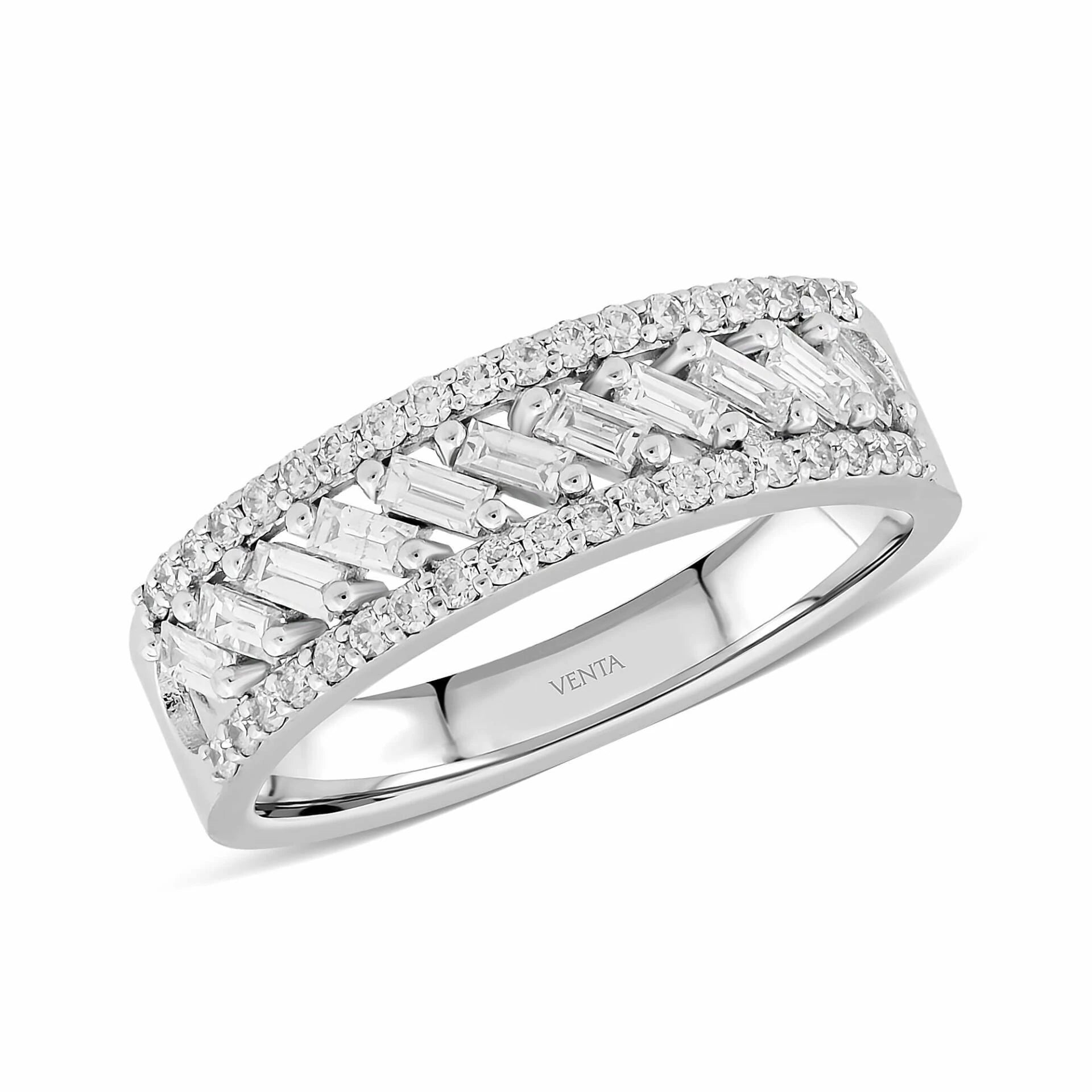 0,59 Karat Tasarım Yarımtur Pırlanta Yüzük