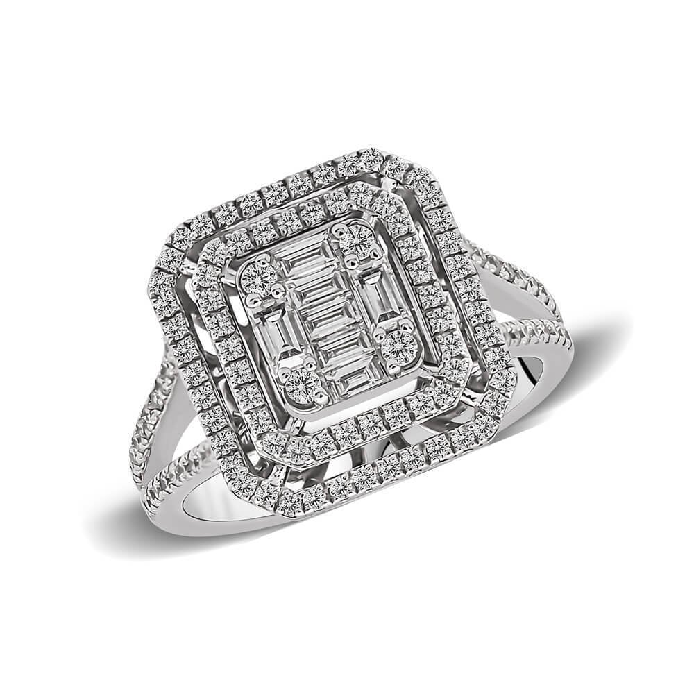 0,76 Karat Baget Pırlanta Yüzük