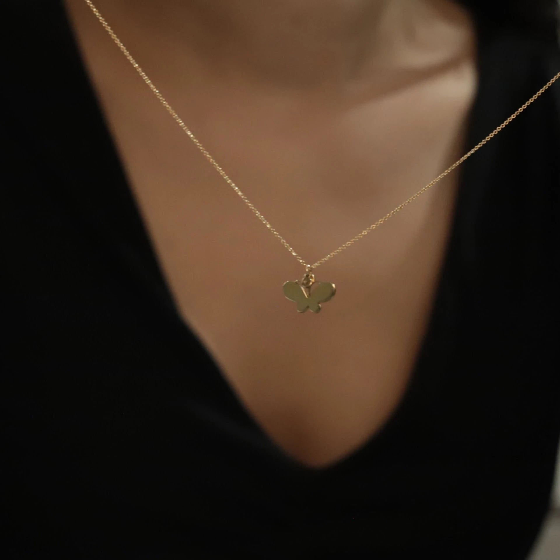 0,02 Karat Pırlanta Kolye "Kelebek" - Venta Jewelry