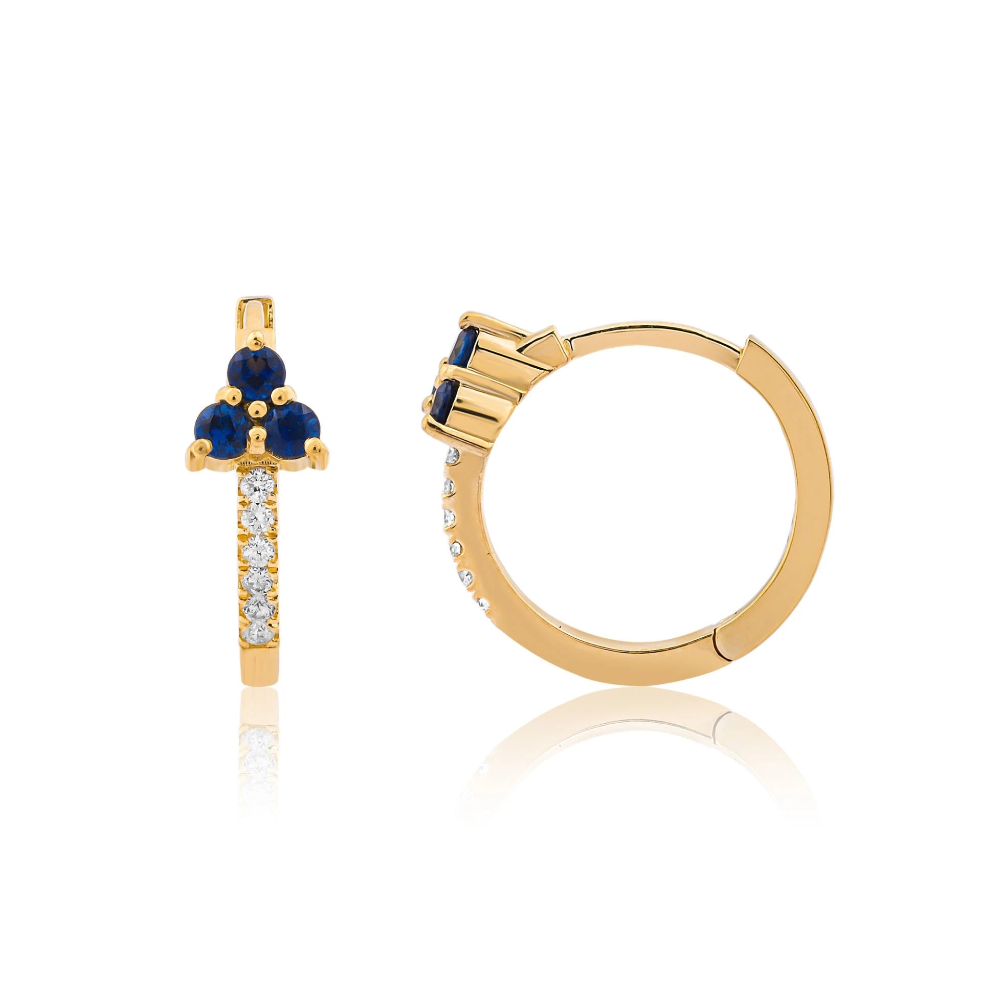 0,24 Karat Pırlanta Halka Küpe