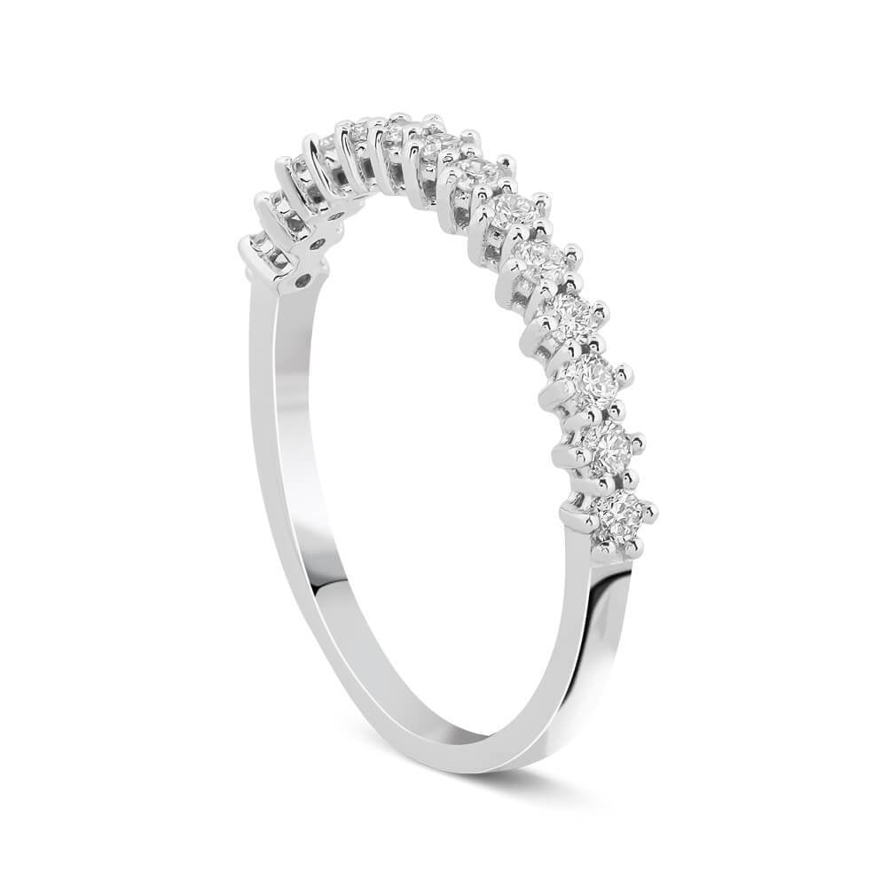 0,35 Karat Yarımtur Pırlanta Yüzük "Şiar"