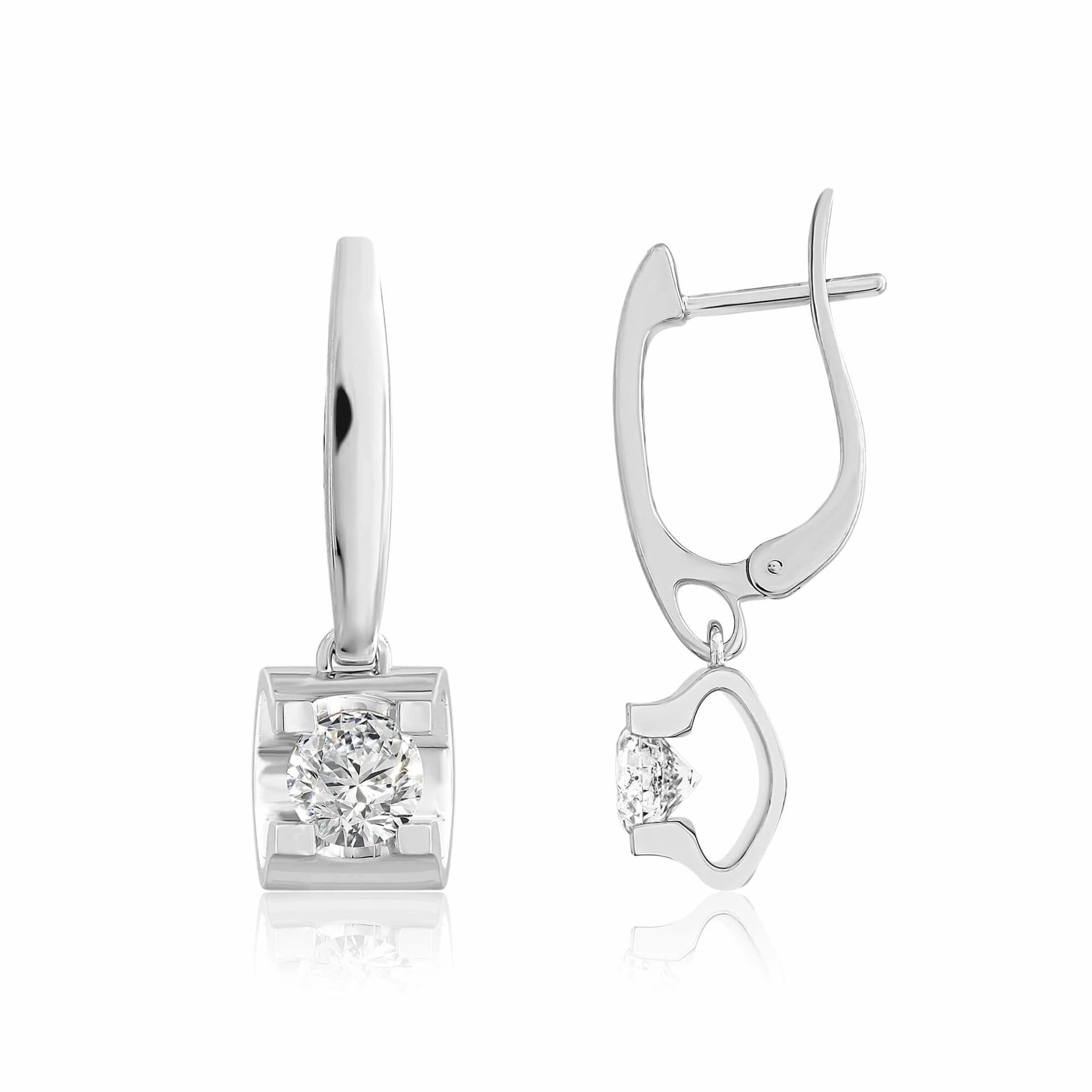 HRD Sertifikalı 2,00 Karat Tektaş Pırlanta Küpe