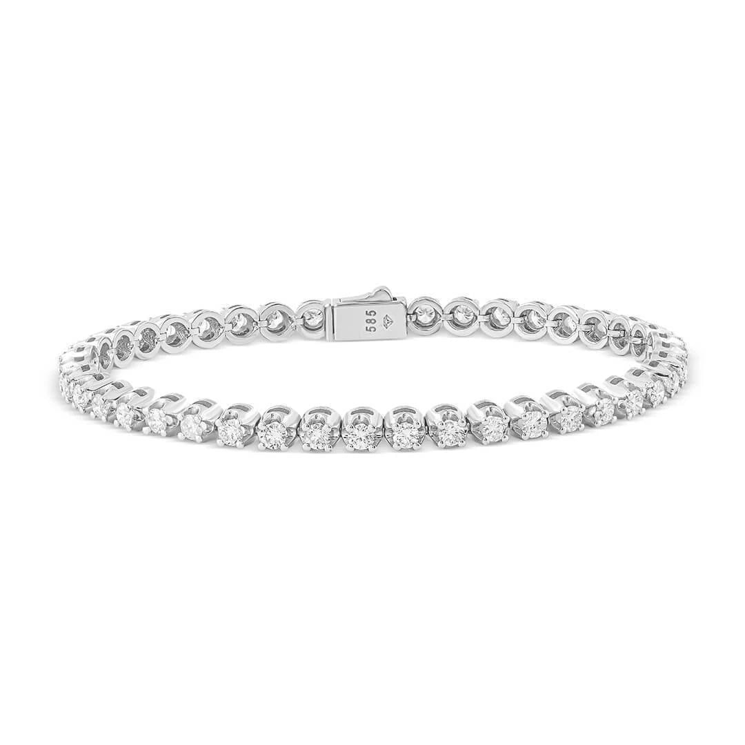 2,45 Karat Suyolu Pırlanta Bileklik "Kral Tacı"