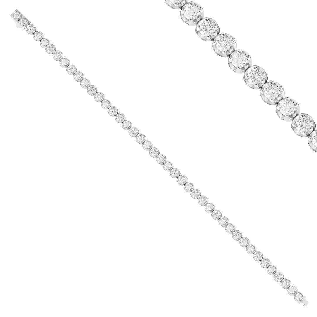 2,45 Karat Suyolu Pırlanta Bileklik "Kral Tacı"