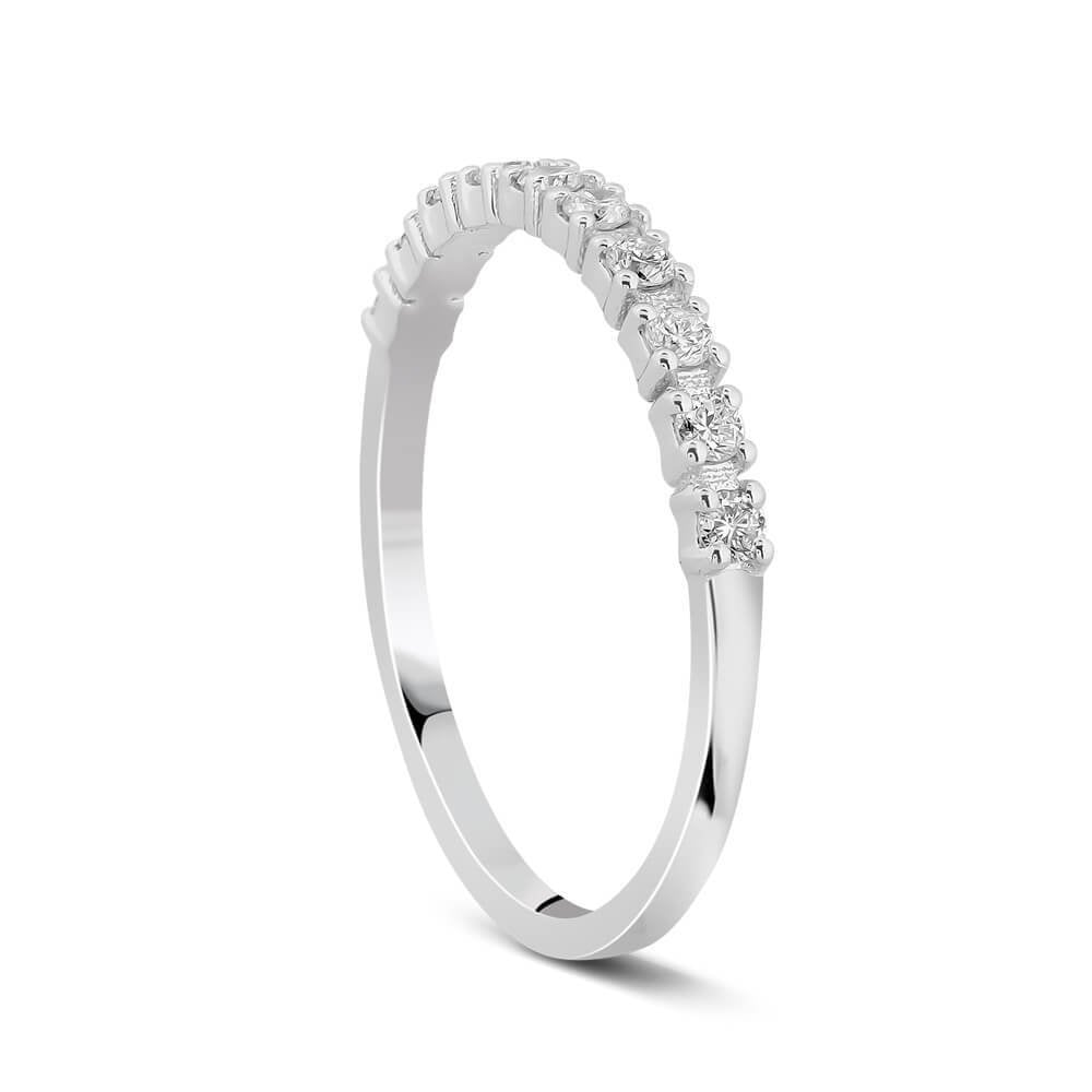 0,21 Karat Yarımtur Pırlanta Yüzük "Veca"