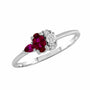 0,40 Karat Pırlantalı Yakut Yüzük - Venta Jewelry