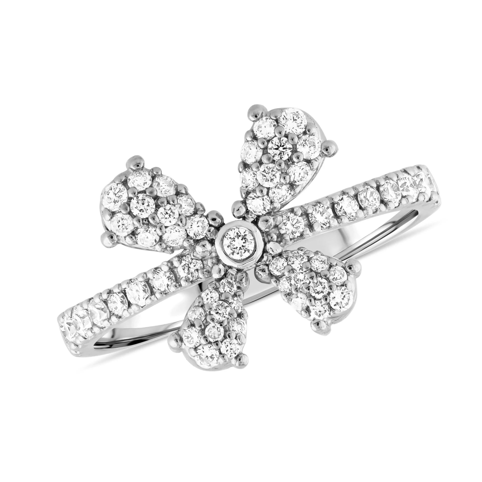 0,53 Karat Tasarım Pırlanta Yüzük "Rüzgar"