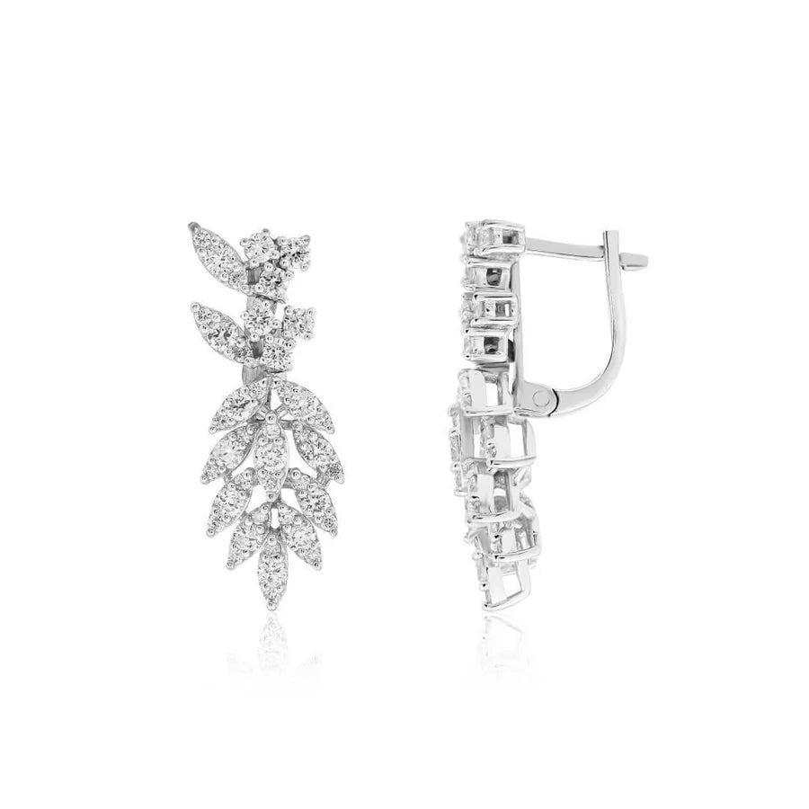 1,23 Karat Tasarım Pırlanta Küpe