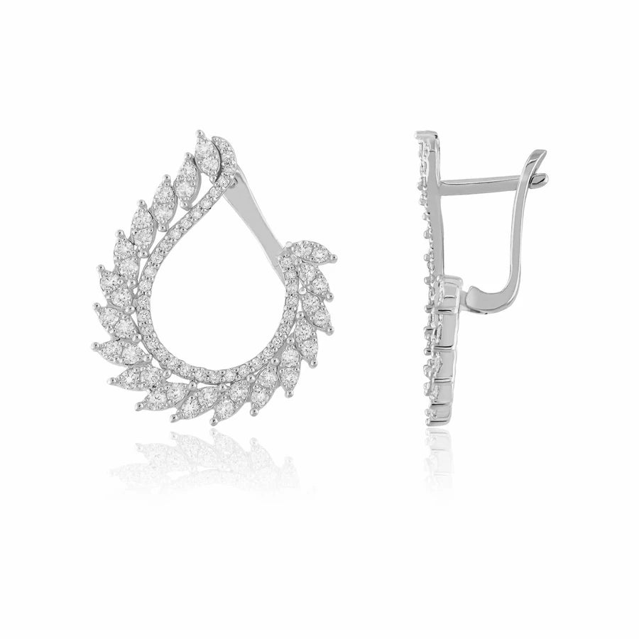 1,19 Karat Tasarım Pırlanta Küpe "Bloom"