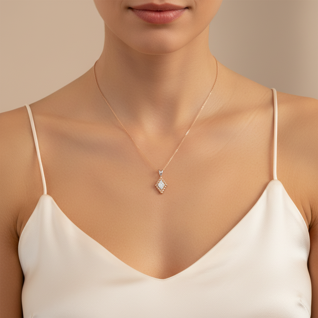 0,13 Karat Pırlanta Kolye "Rana"