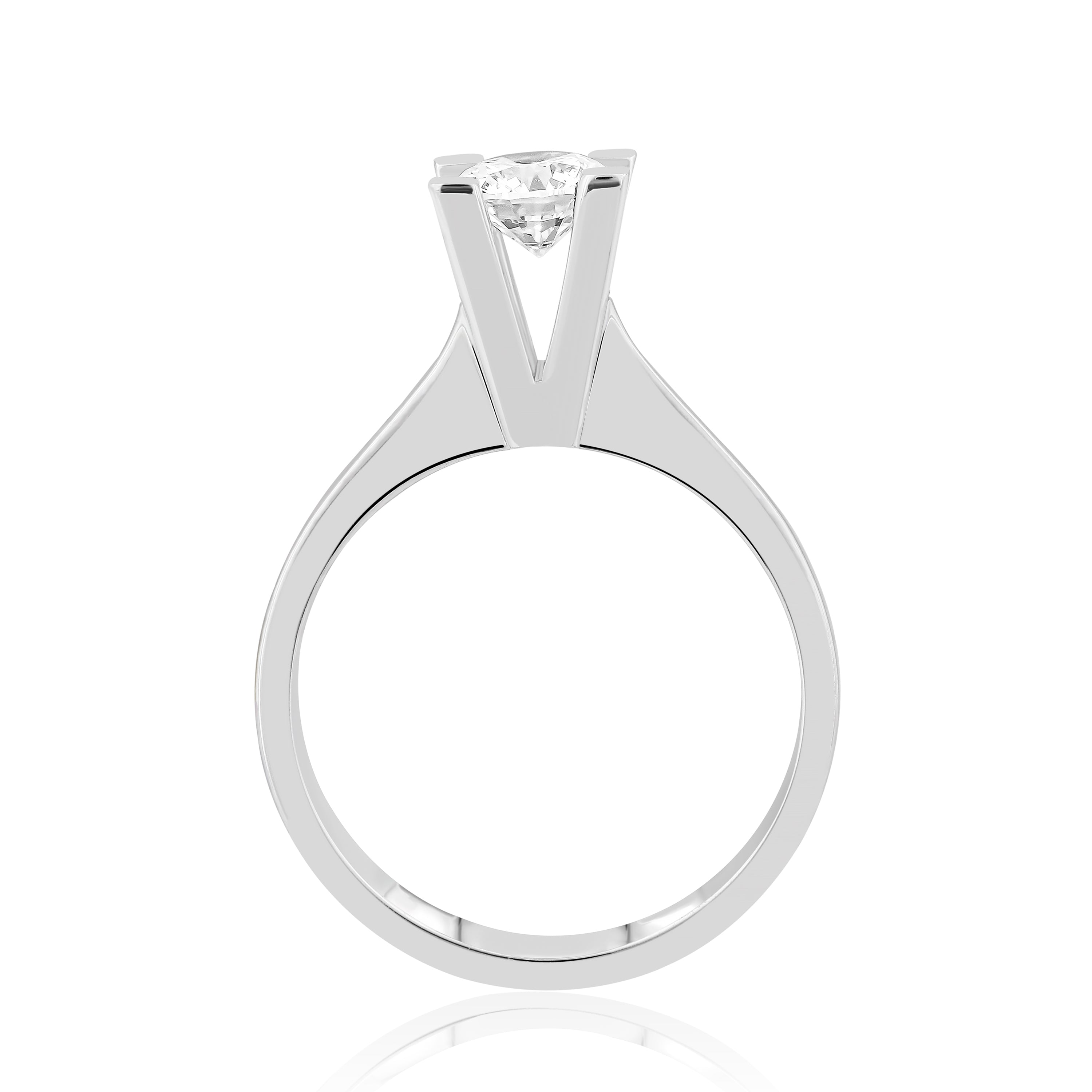 HRD Sertifikalı 0,70 Karat Tektaş Pırlanta Yüzük "Liya"