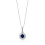0,37 Karat Pırlanta Safir Kolye - Venta Jewelry