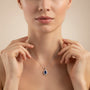 1,03 Karat Pırlanta Safir Kolye "Erna" - Venta Jewelry