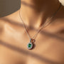 0,92 Karat Pırlantalı Zümrüt Kolye - Venta Jewelry