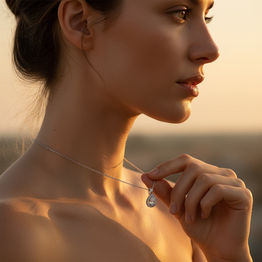 0,36 Karat Tasarım Pırlanta Kolye "Alin"