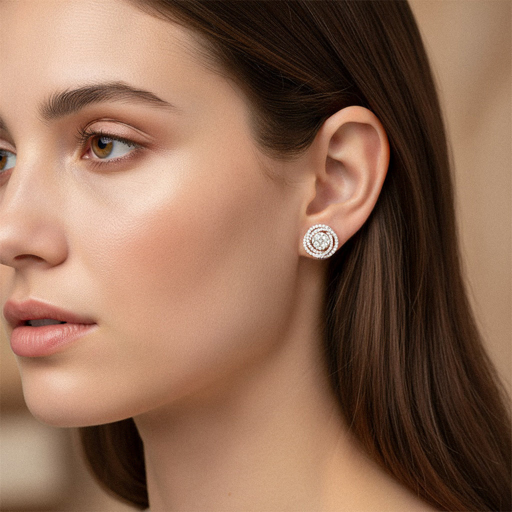 0,80 Karat Pırlanta Küpe "Leyan"